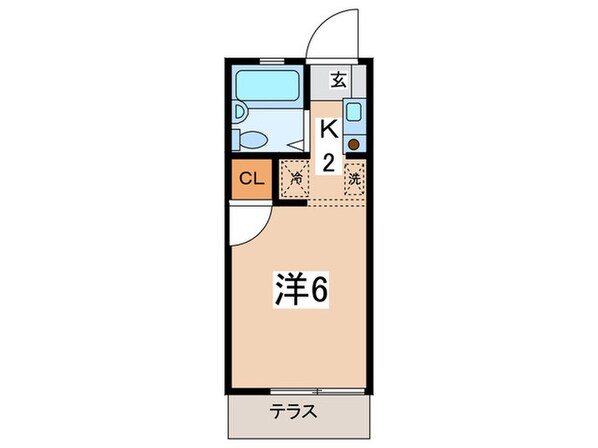 ハガハイツⅡの物件間取画像